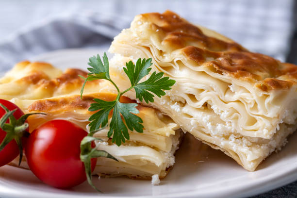 traditional albanian food called byrek.